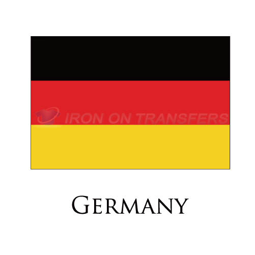 Germany flag Iron-on Stickers (Heat Transfers)NO.1879